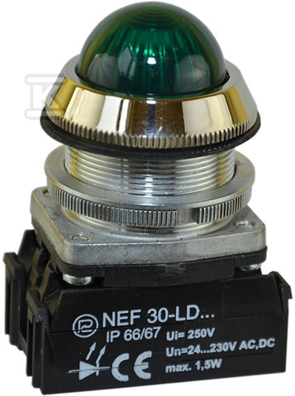 Lampa NEF30Le/24V zelená - W0-L-NEF30LE/24V Z